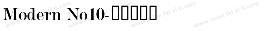 Modern No10字体转换